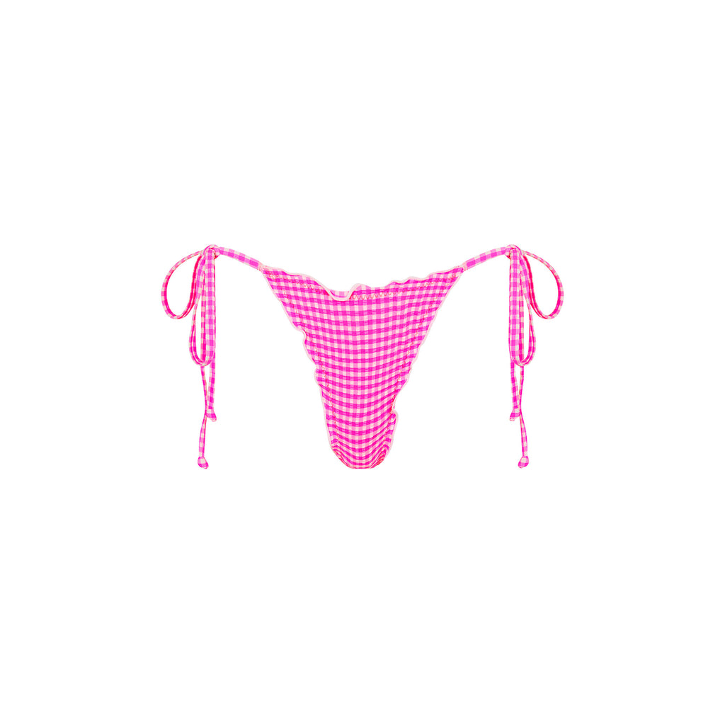 Lettuce Edge Thong Tie Bikini Bottom