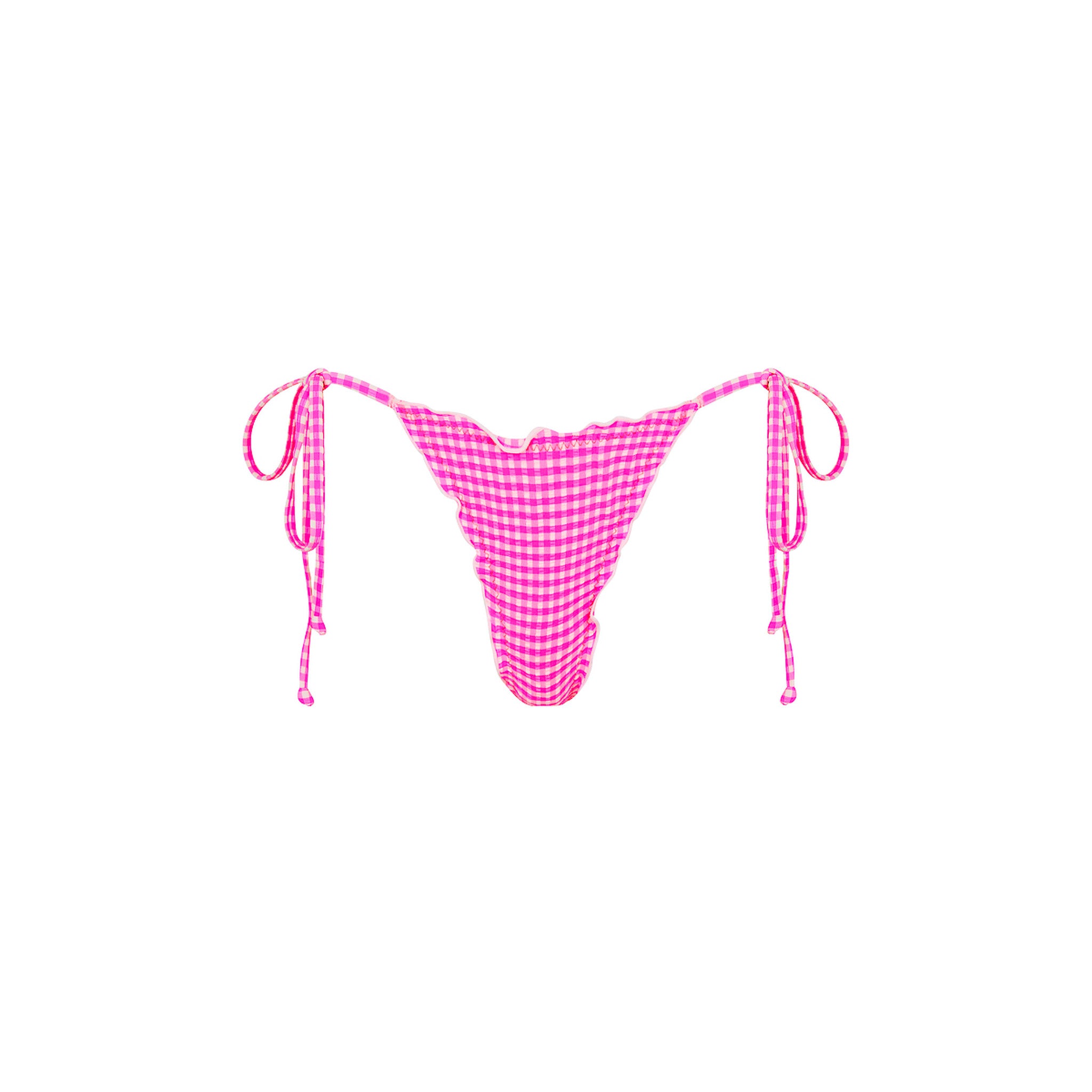 Lettuce Edge Thong Tie Bikini Bottom
