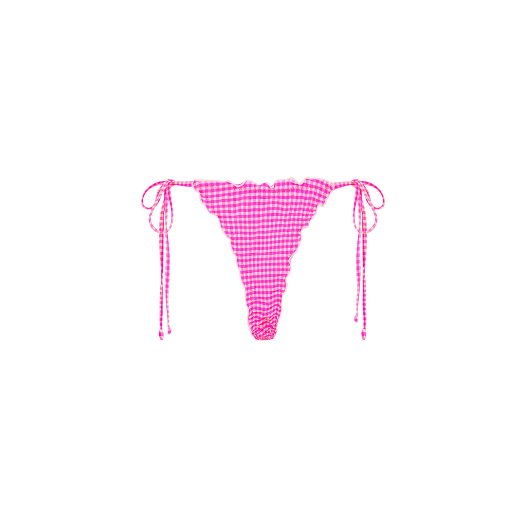 Lettuce Edge Thong Tie Bikini Bottom