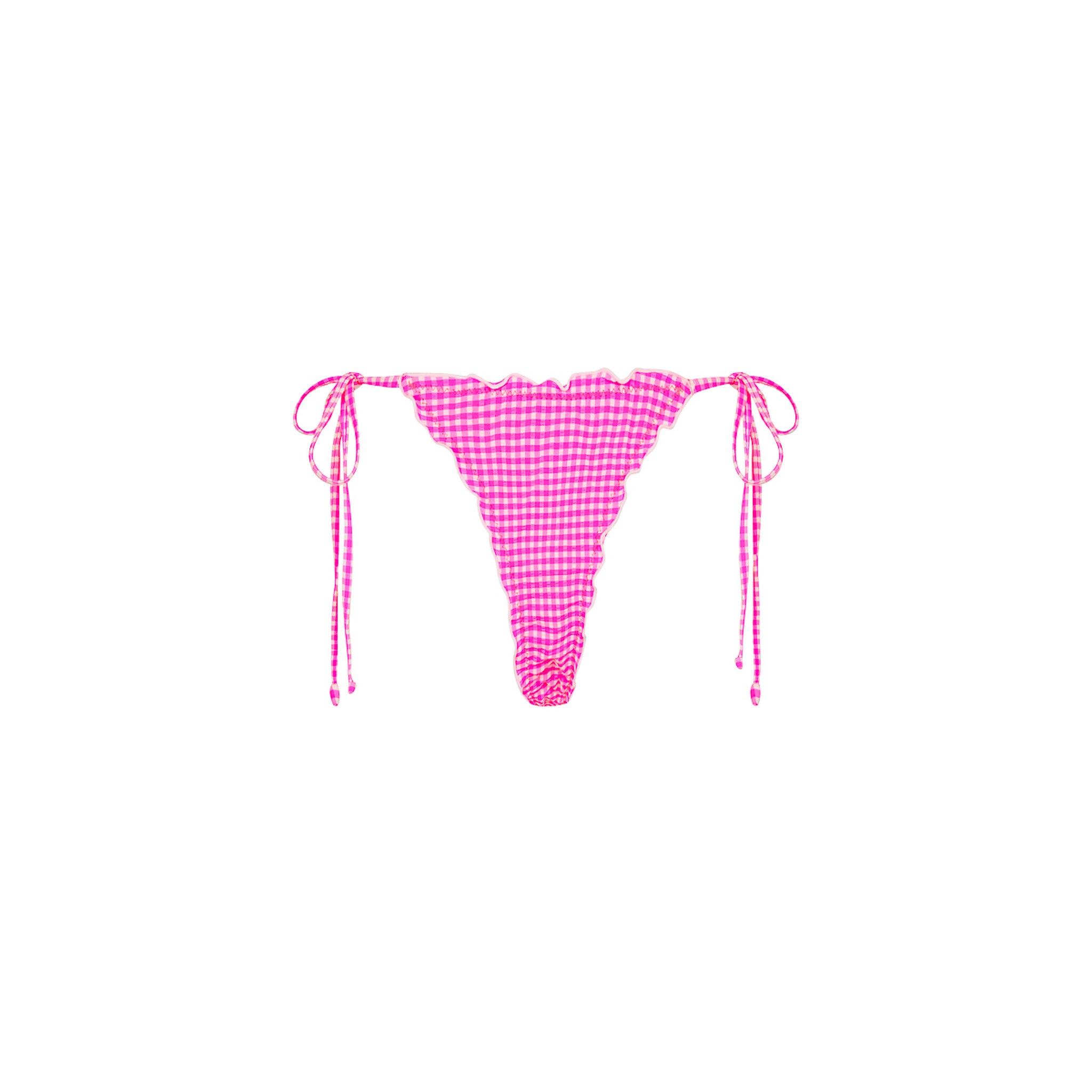 Lettuce Edge Thong Tie Bikini Bottom