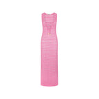 Crochet Plunge Maxi Dress