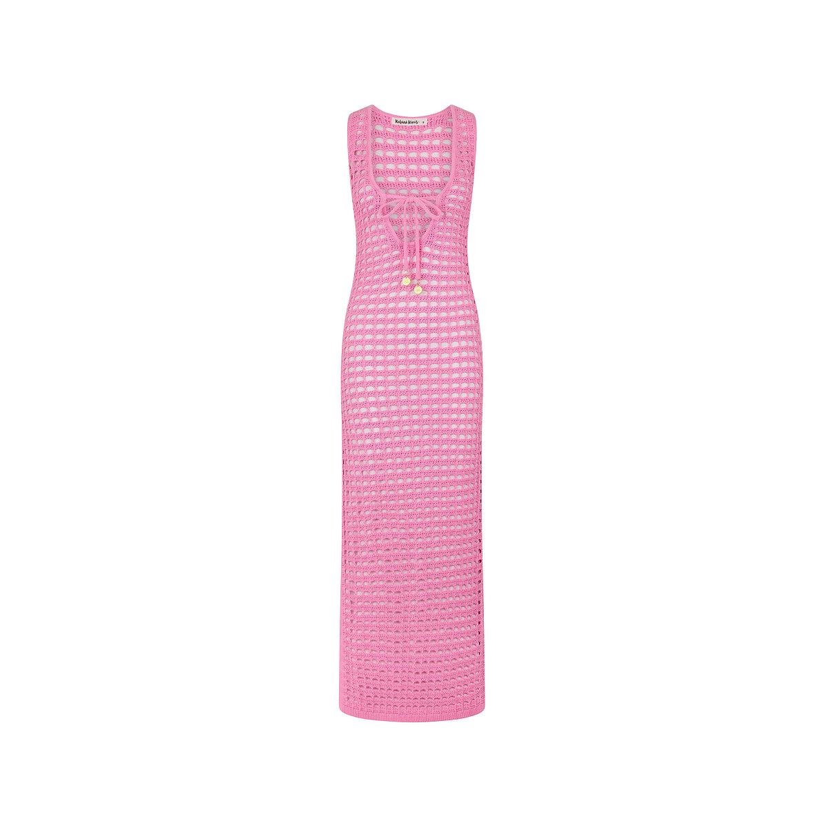 Crochet Plunge Maxi Dress
