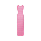 Crochet Plunge Maxi Dress