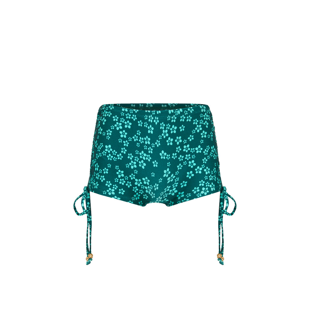 Ruched Tie Cheeky Swim Short