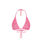 Shirred Triangle Bikini Top