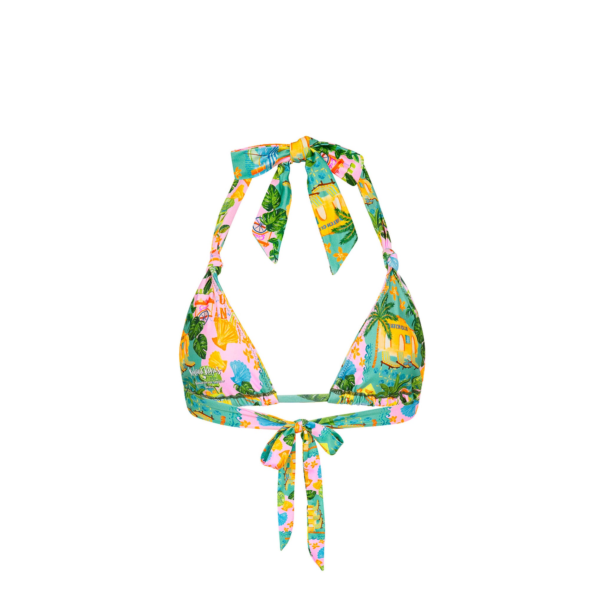 Soft Knot Halter Bikini Top