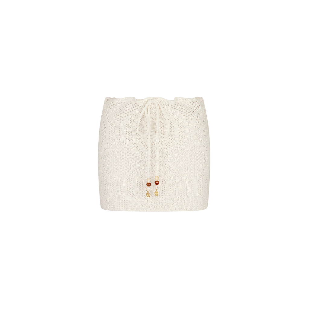Crochet Lace Knit Mini Skirt