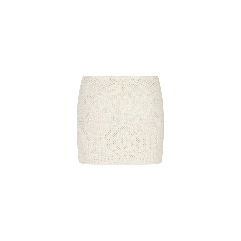 Crochet Lace Knit Mini Skirt
