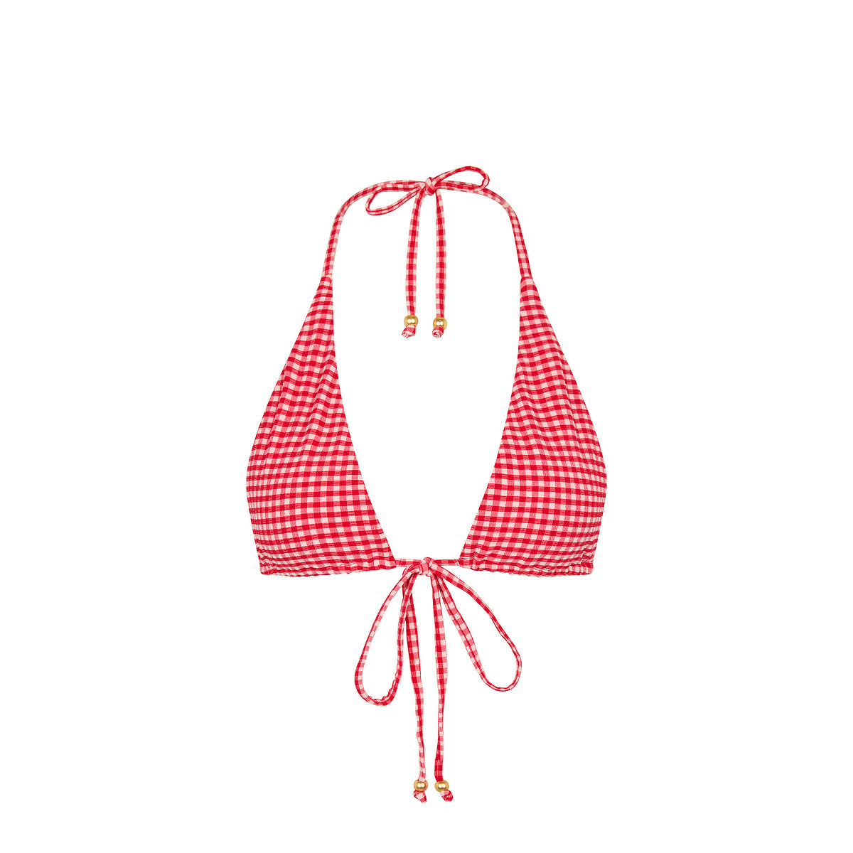 Front Tie Halter Bikini Top