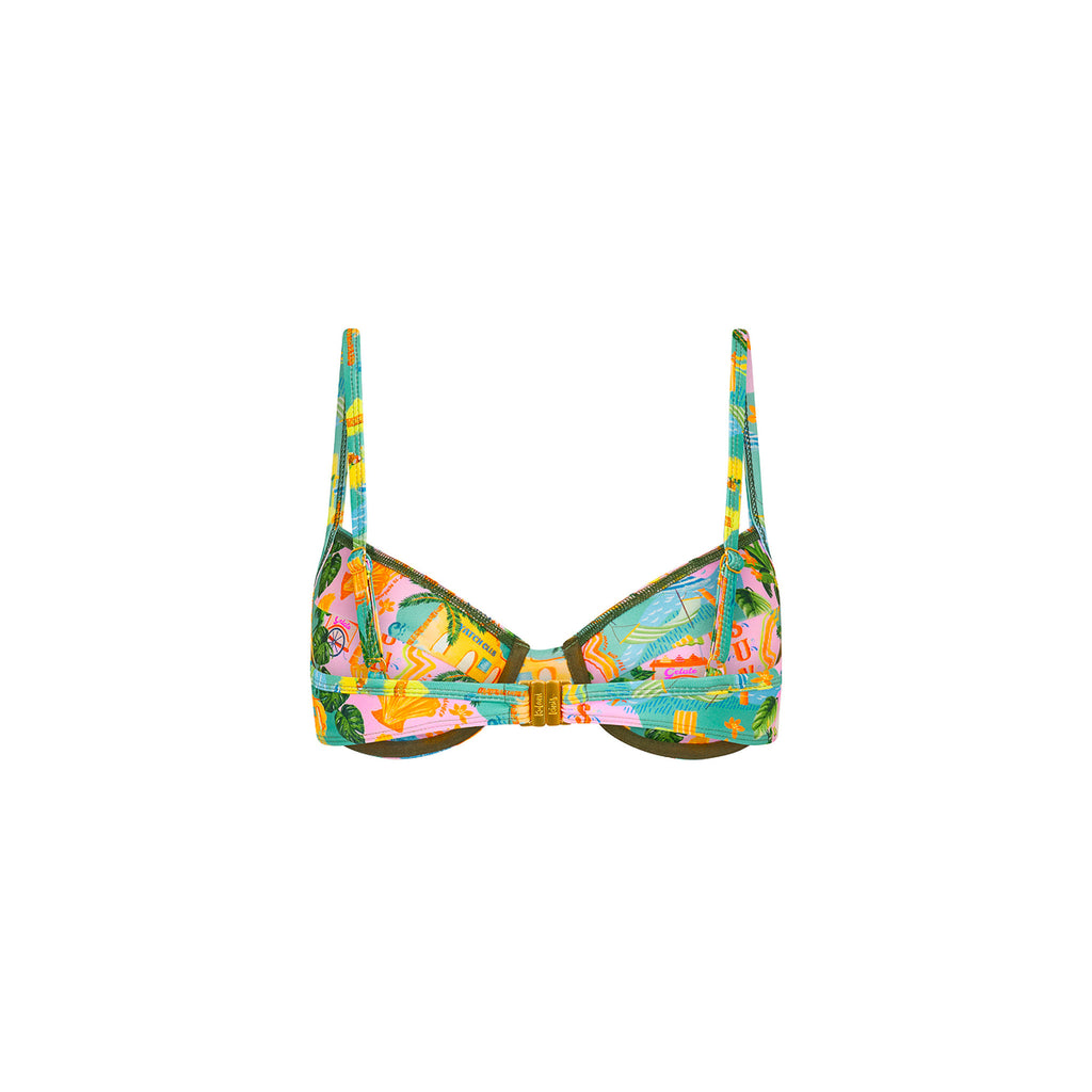 Ditzy Underwire Bra Bikini Top