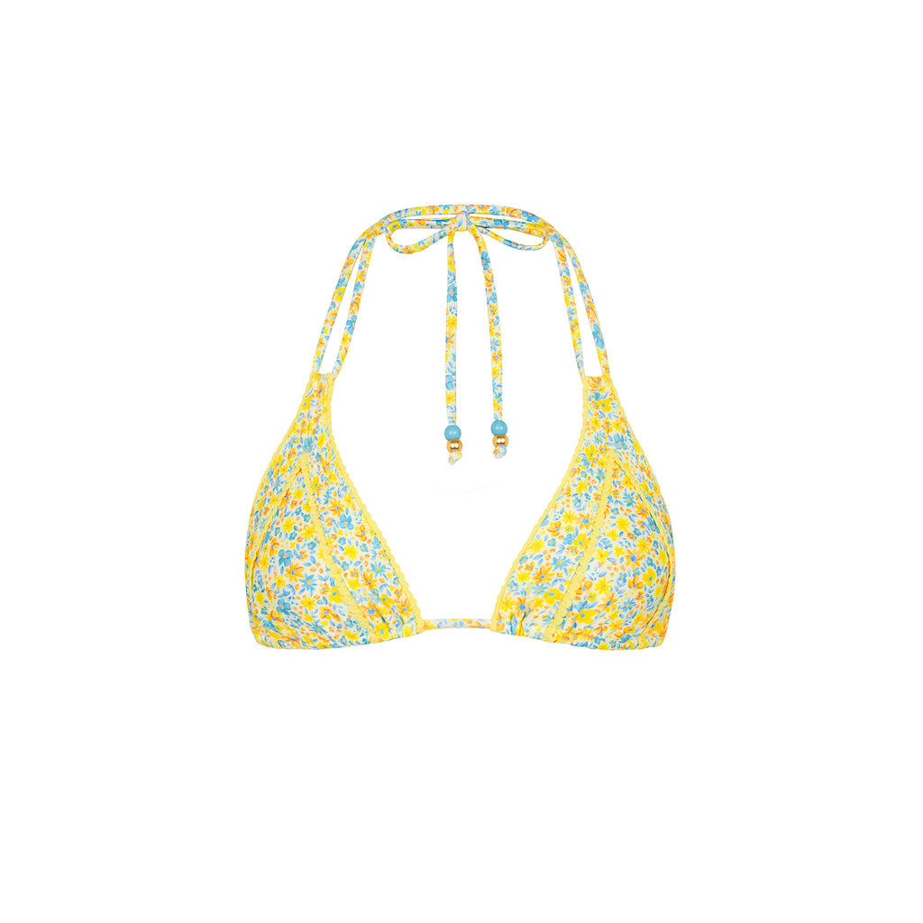 Decorative Panel Halter Bikini Top