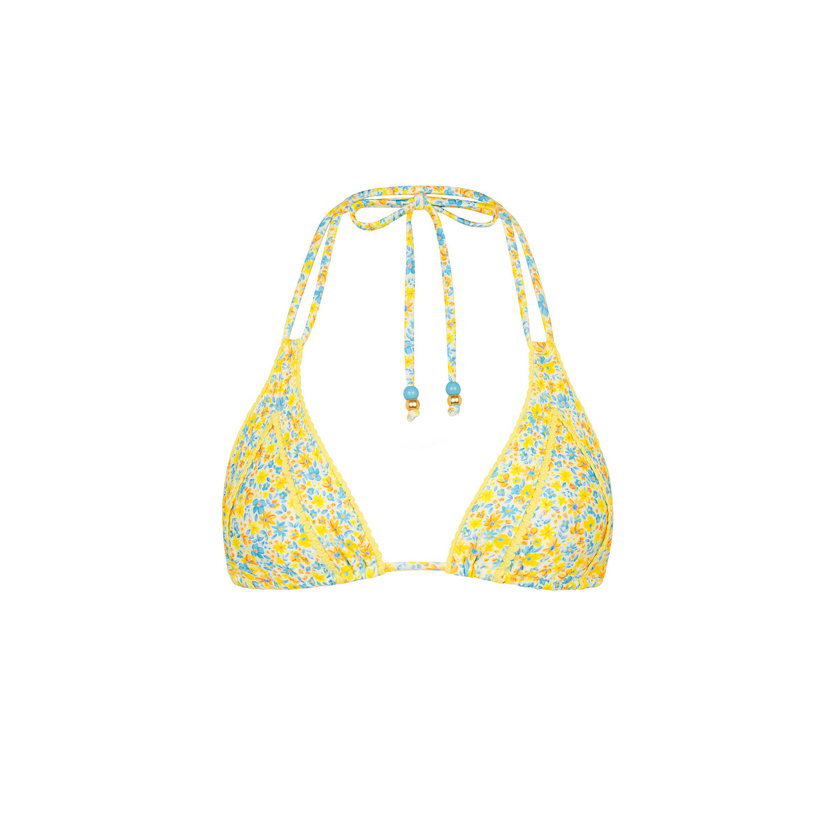 Decorative Panel Halter Bikini Top