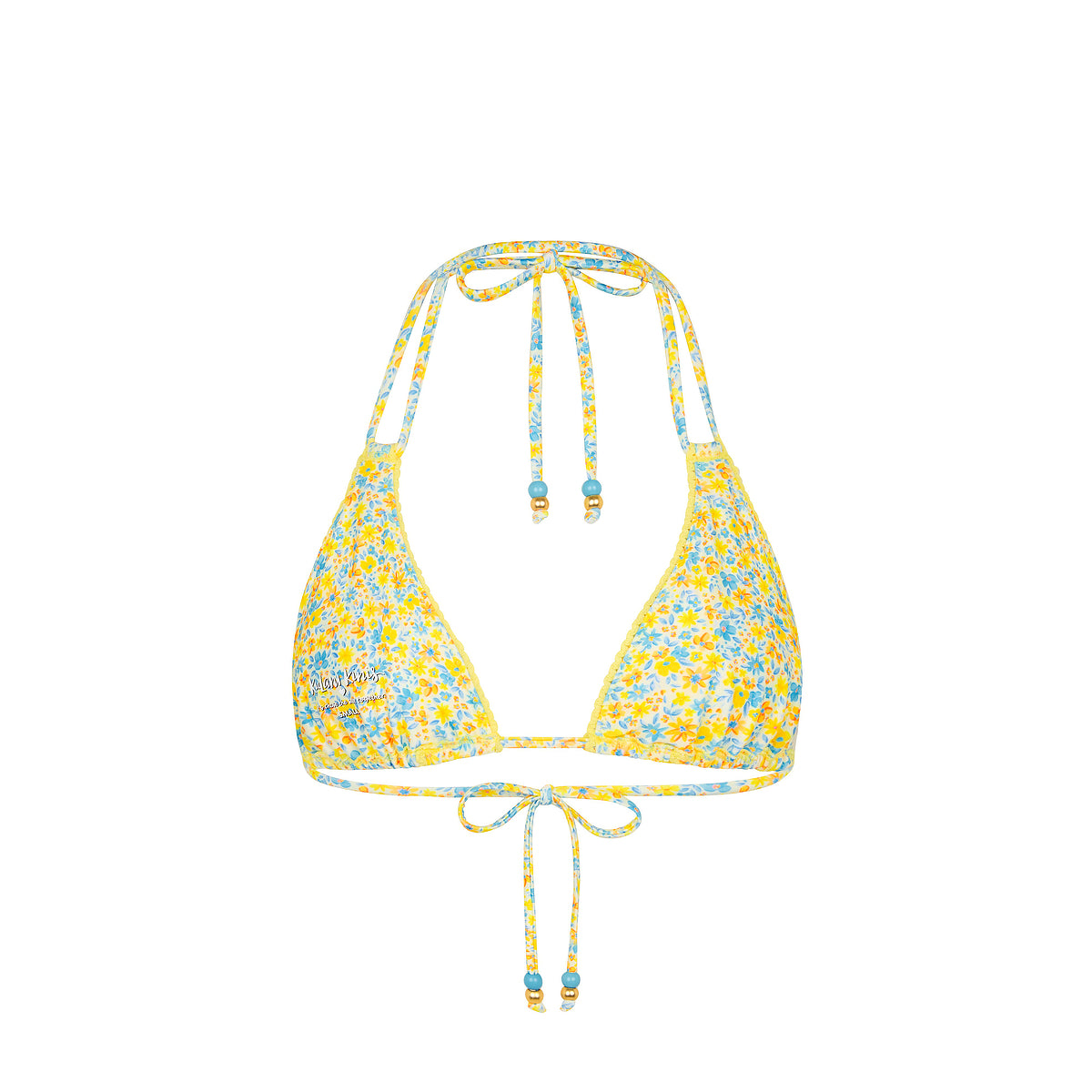 Decorative Panel Halter Bikini Top