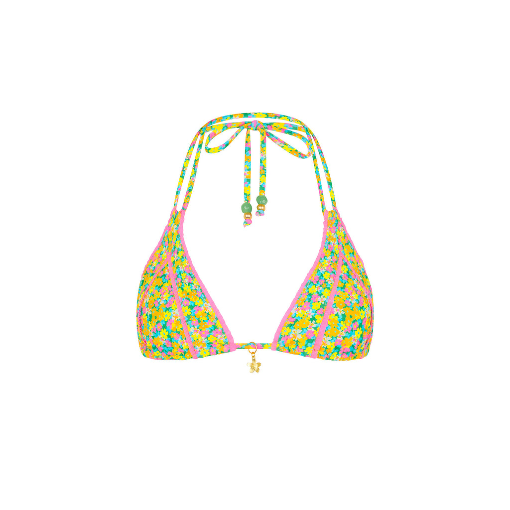 Decorative Panel Halter Bikini Top
