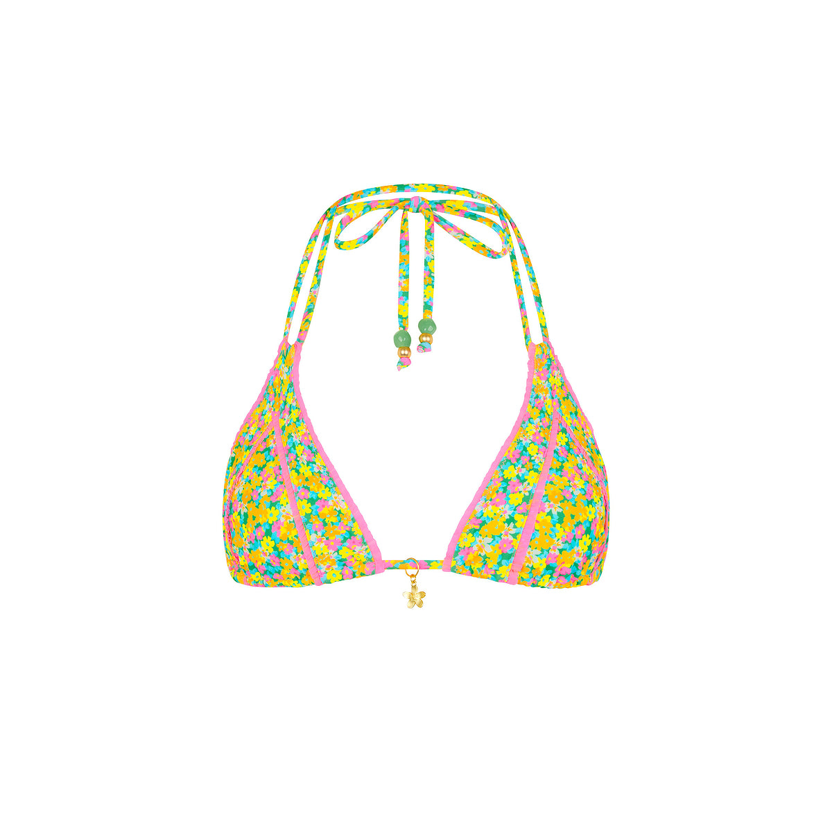Decorative Panel Halter Bikini Top