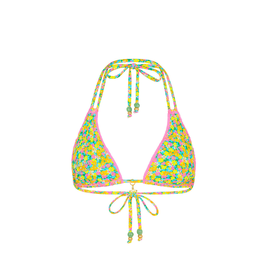 Decorative Panel Halter Bikini Top