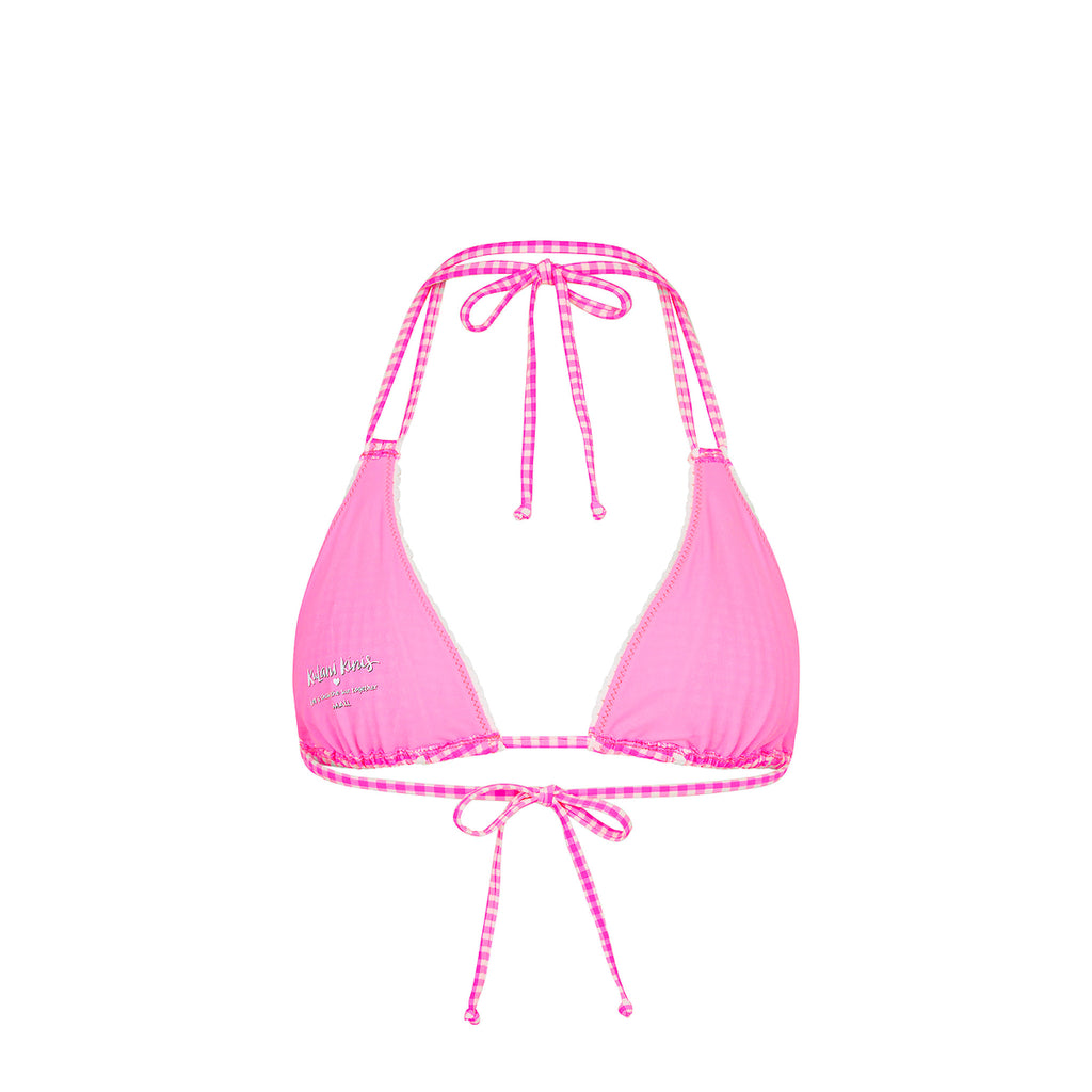 Decorative Panel Halter Bikini Top