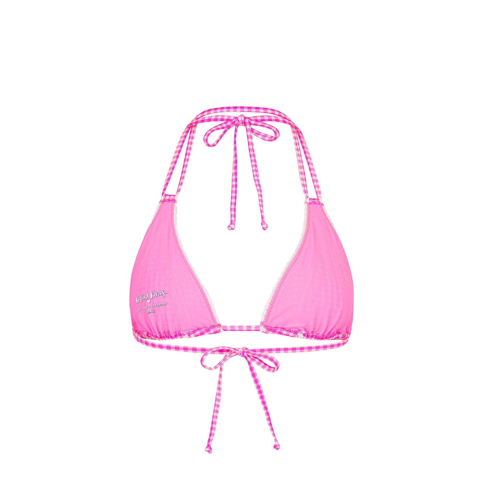 Decorative Panel Halter Bikini Top
