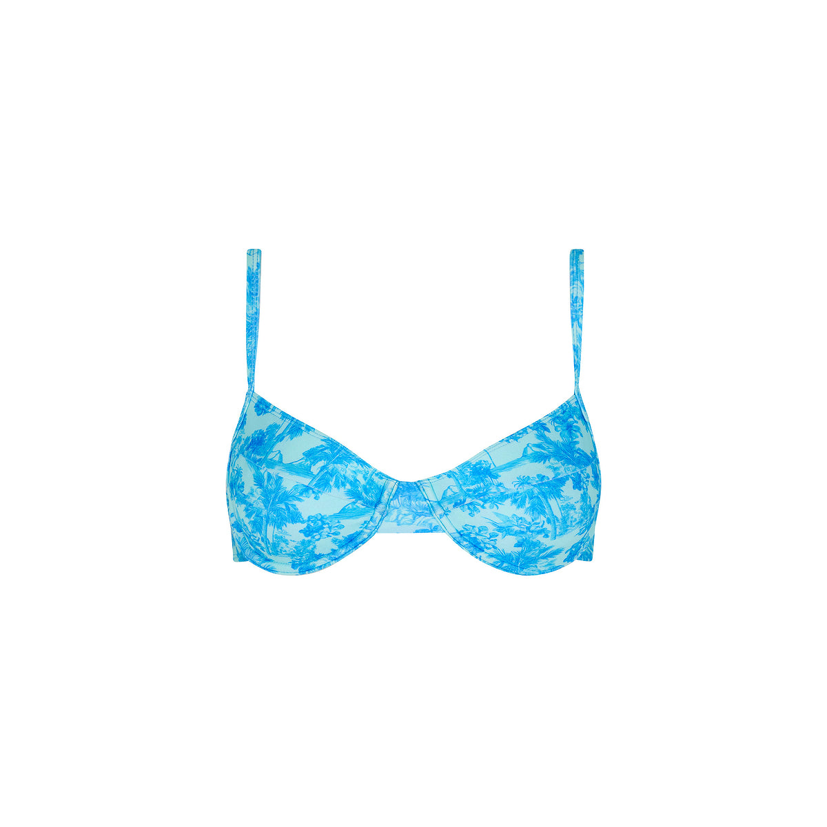 Ditzy Underwire Bra Bikini Top