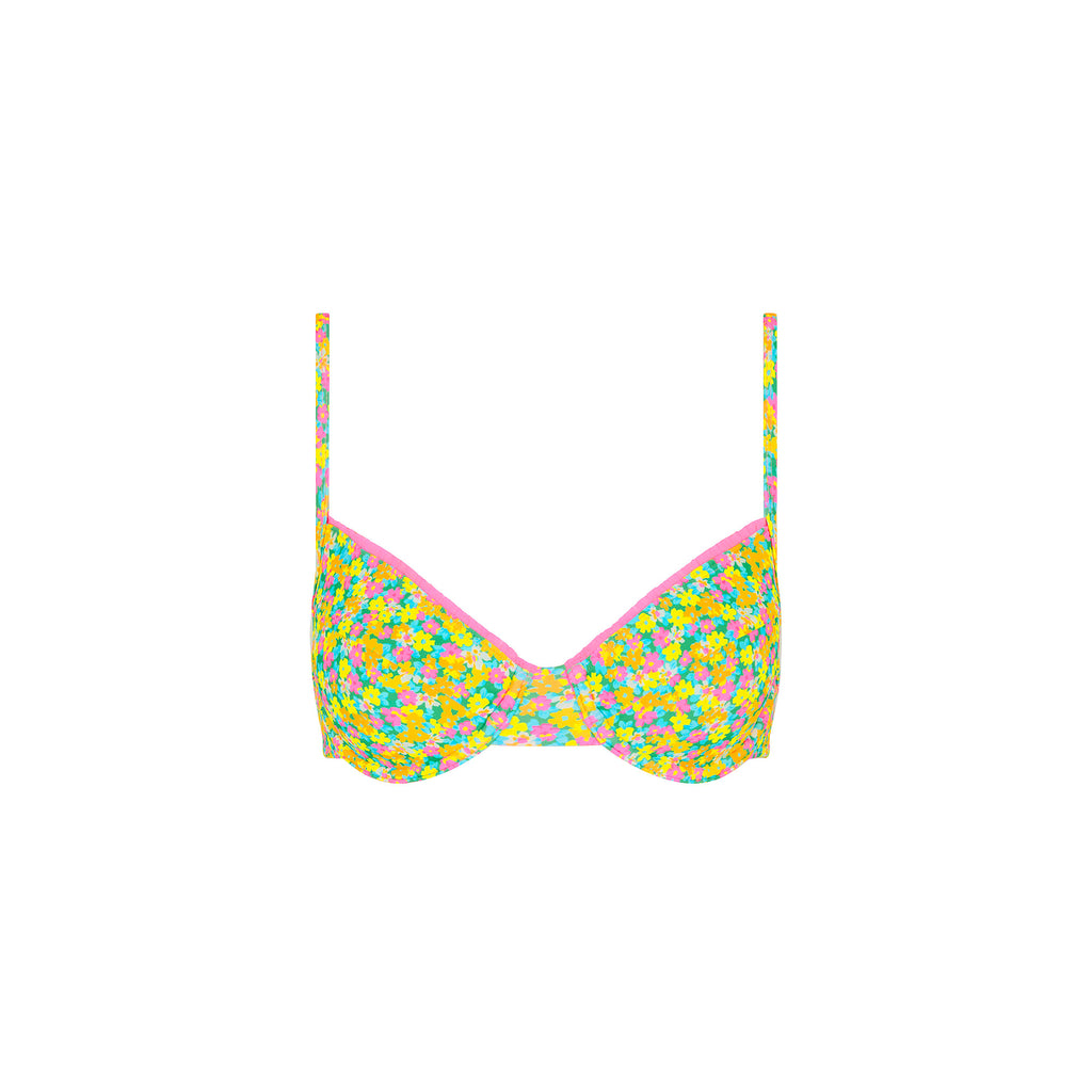 Decorative Ditzy Underwire Bikini Top