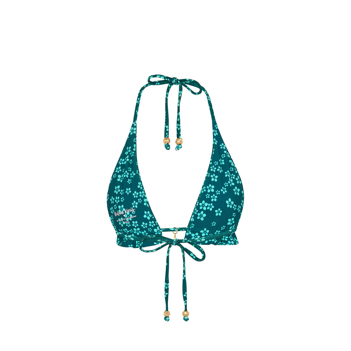 Frill Halter Bralette Bikini Top