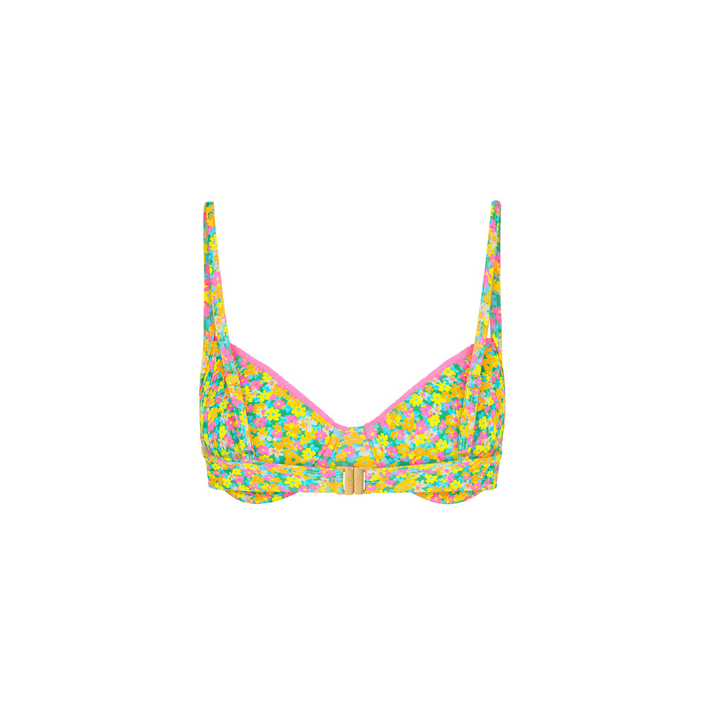Decorative Ditzy Underwire Bikini Top