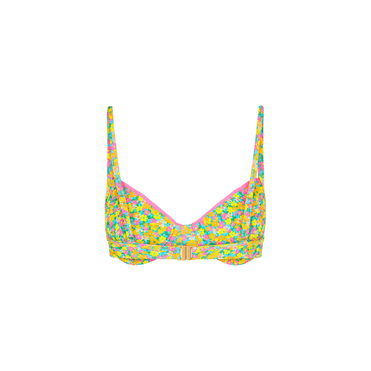 Decorative Ditzy Underwire Bikini Top