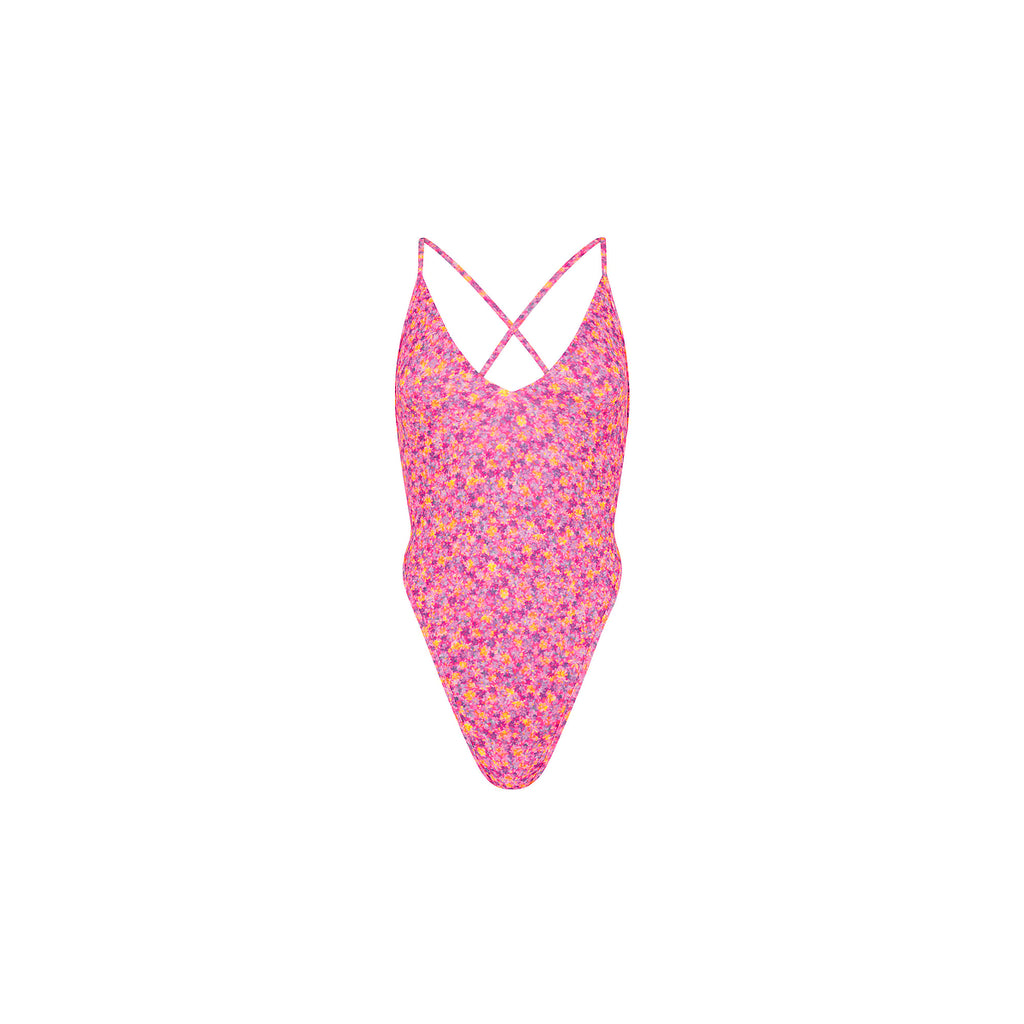 Plunge Cross Back One Piece