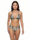 Jungle Print Triangle Bikini Top
