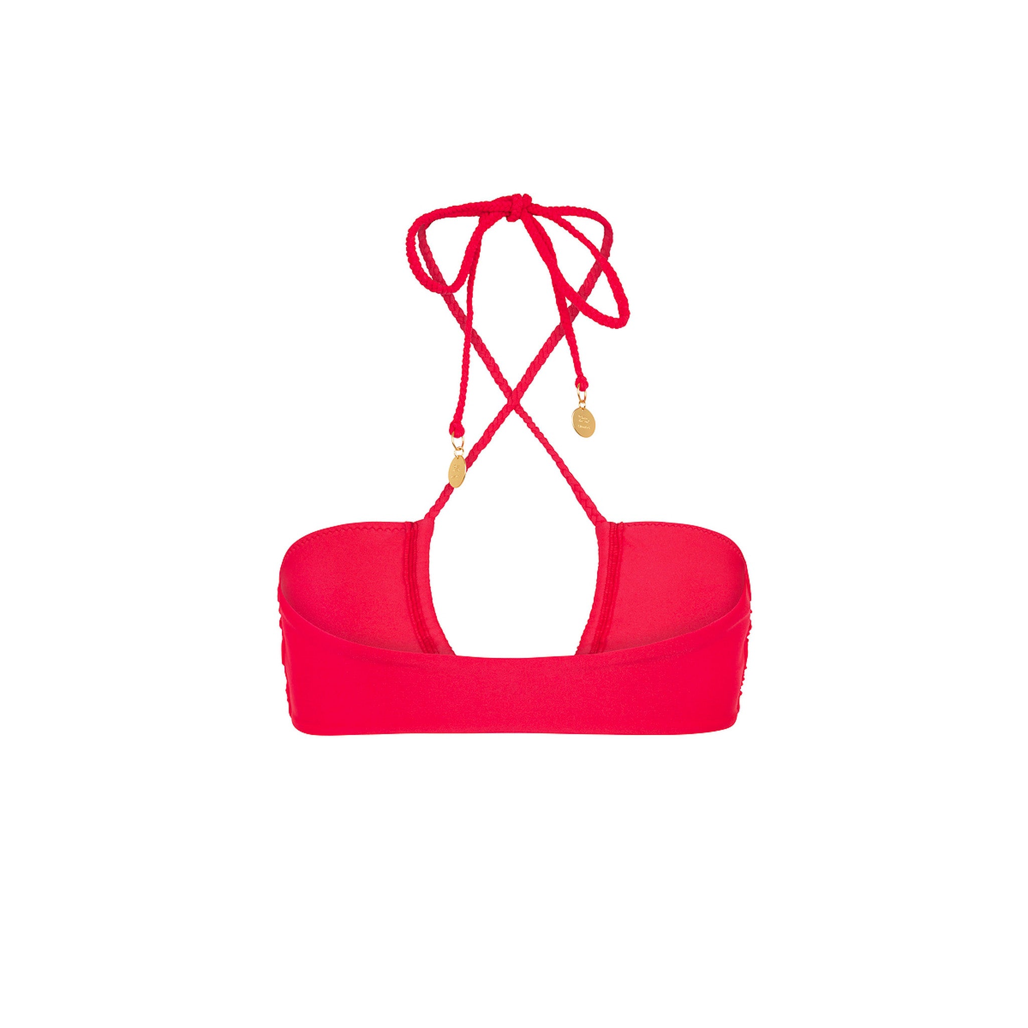 Braided Tie Bandeau Bikini Top