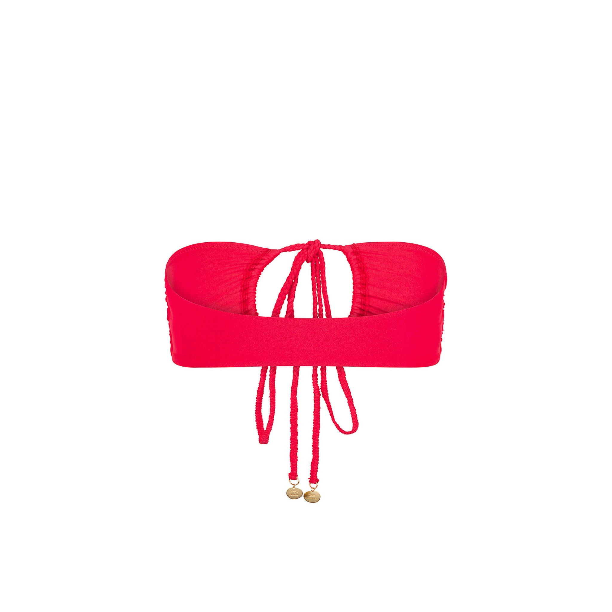 Braided Tie Bandeau Bikini Top