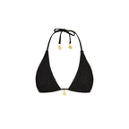 Shirred Triangle Bikini Top