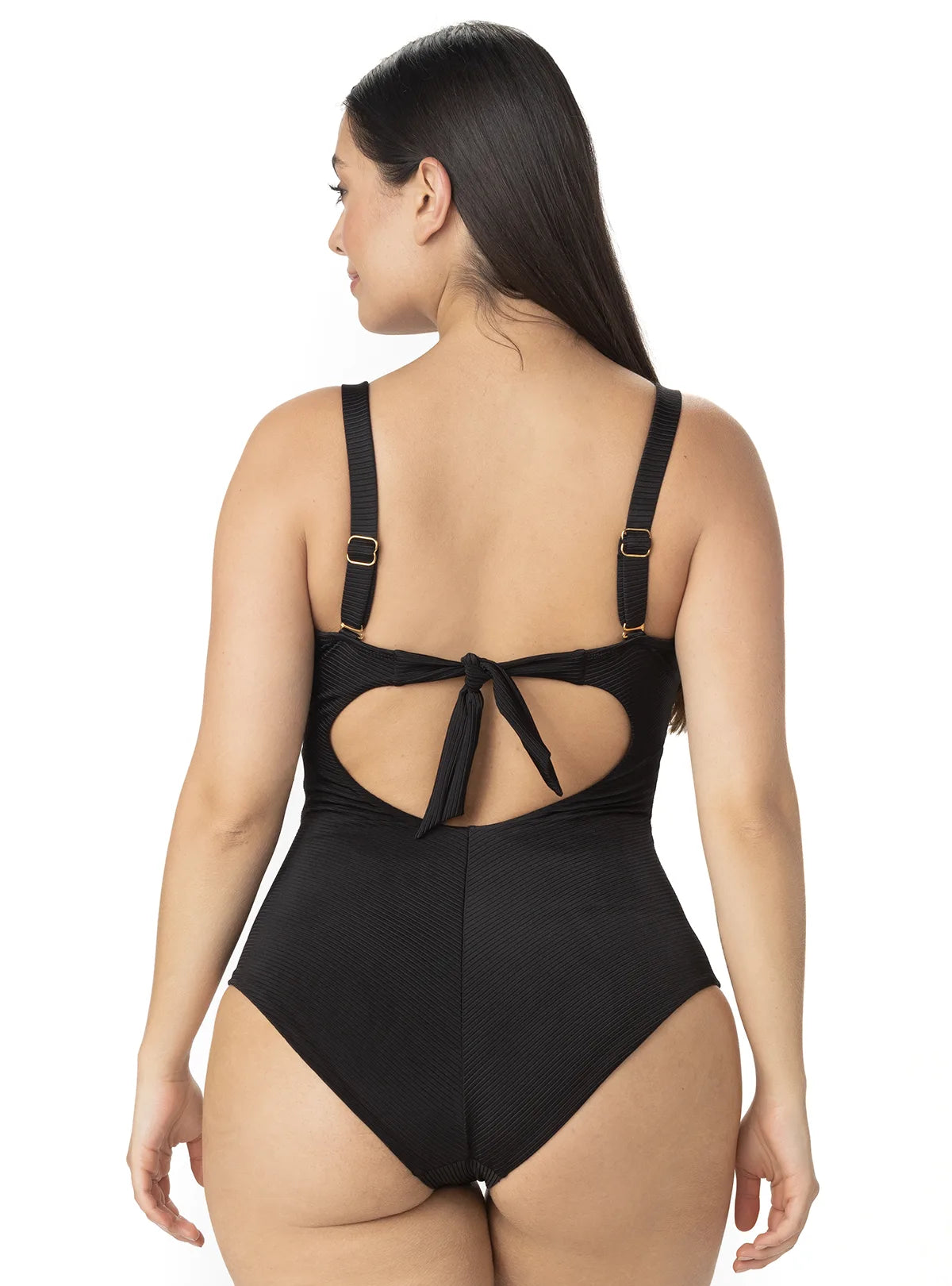 Strapless Ribbed One Piece
