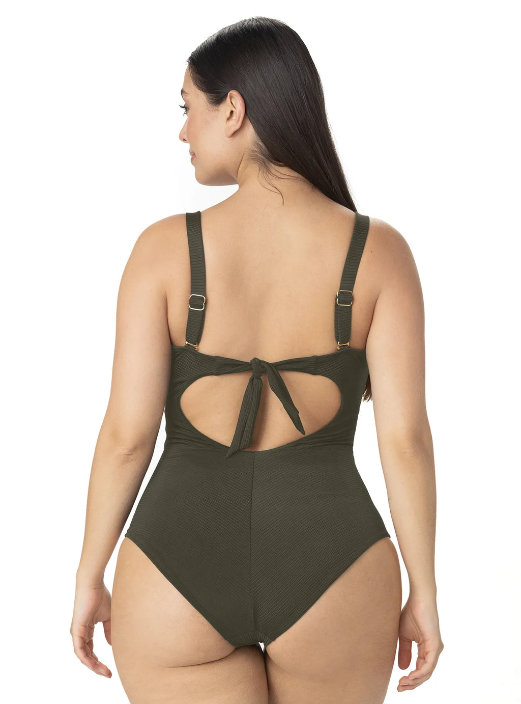 Strapless Ribbed One Piece
