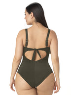 Strapless Ribbed One Piece