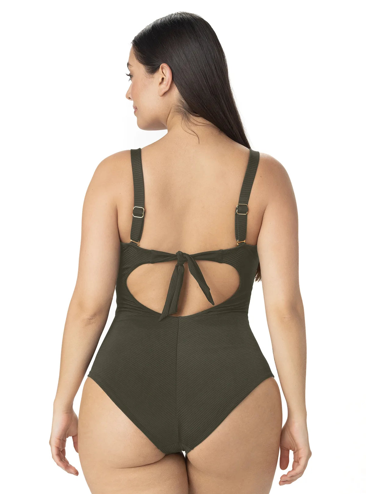 Strapless Ribbed One Piece