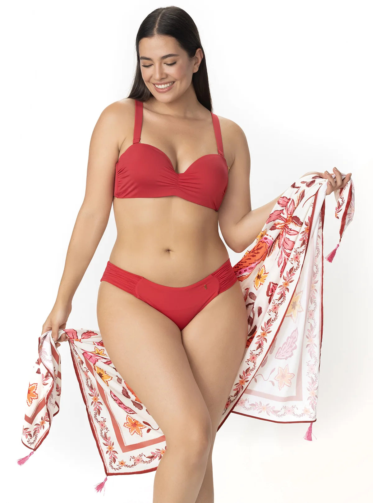 Draped Side Bikini Bottom
