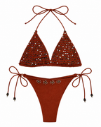 Sienna Beaded Triangle Bikini Set