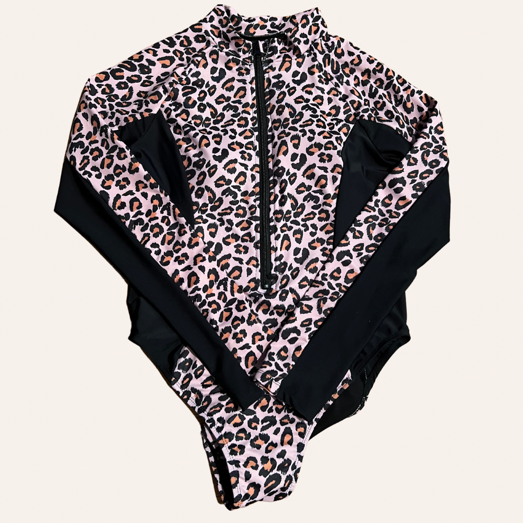 Leopard Surfing Swimwear | Two Pieces Push-Up Ruffles Bikini Set