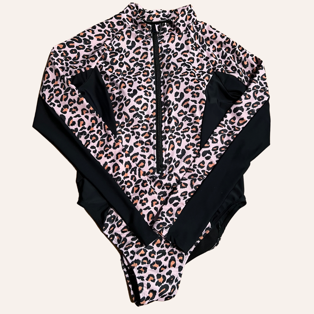 Leopard Surfing Swimwear | Two Pieces Push-Up Ruffles Bikini Set