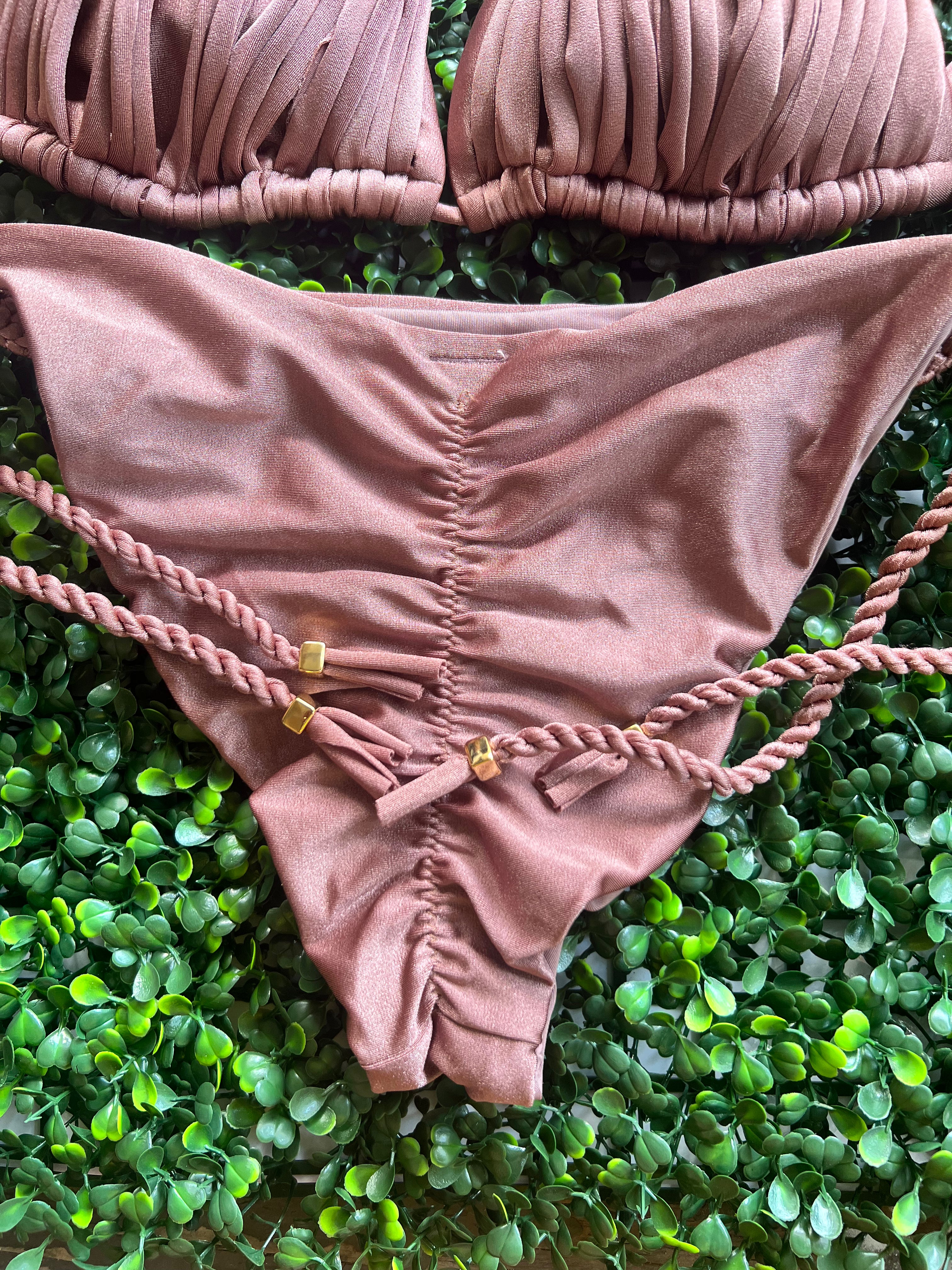 Macrame Swimwear Embroidered Design with Removable Cup Bra5