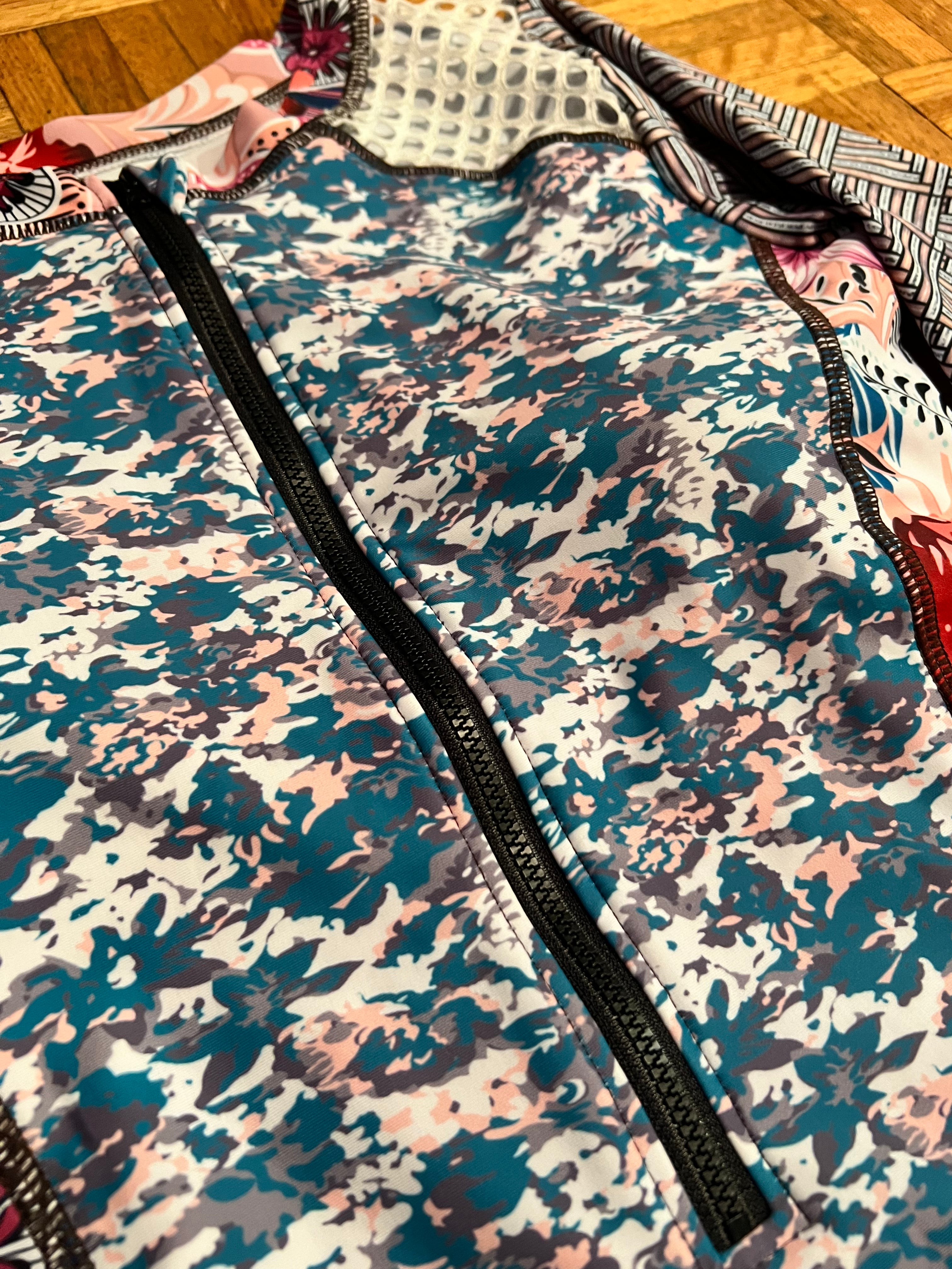 Vintage Long Sleeve Swimwear | Classic Printed One-Piece Design4