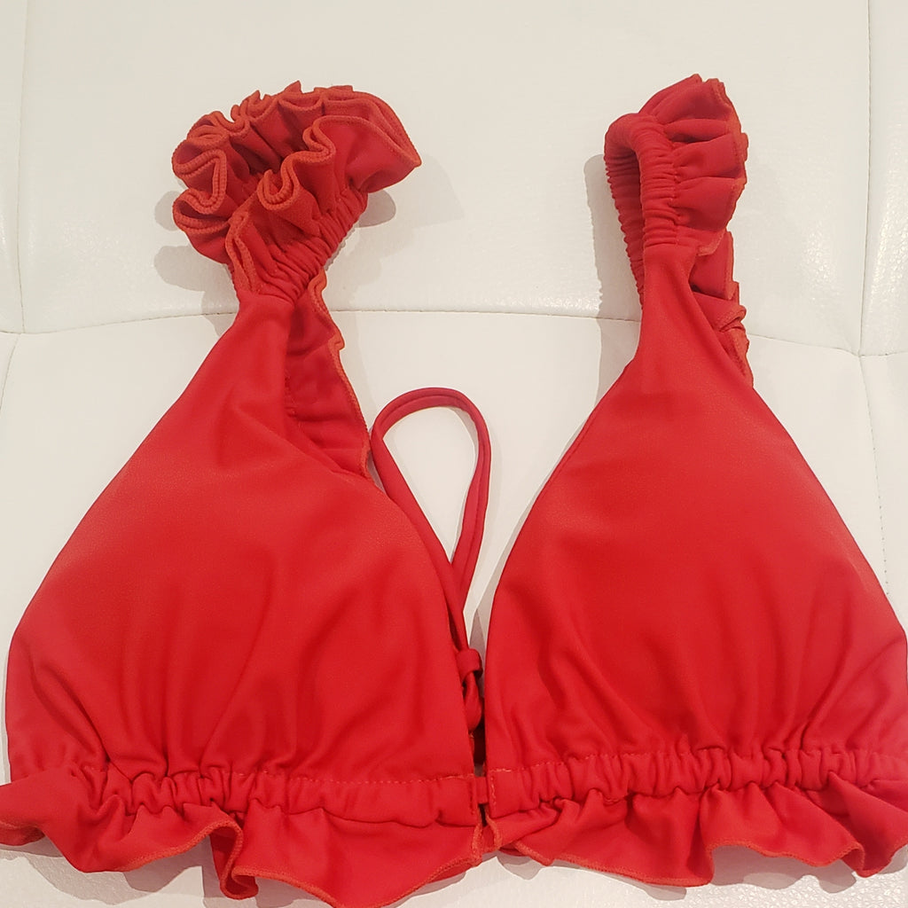 Chic Triangle Swimsuit with Ruffle | Women’s Fashion Must-Have2