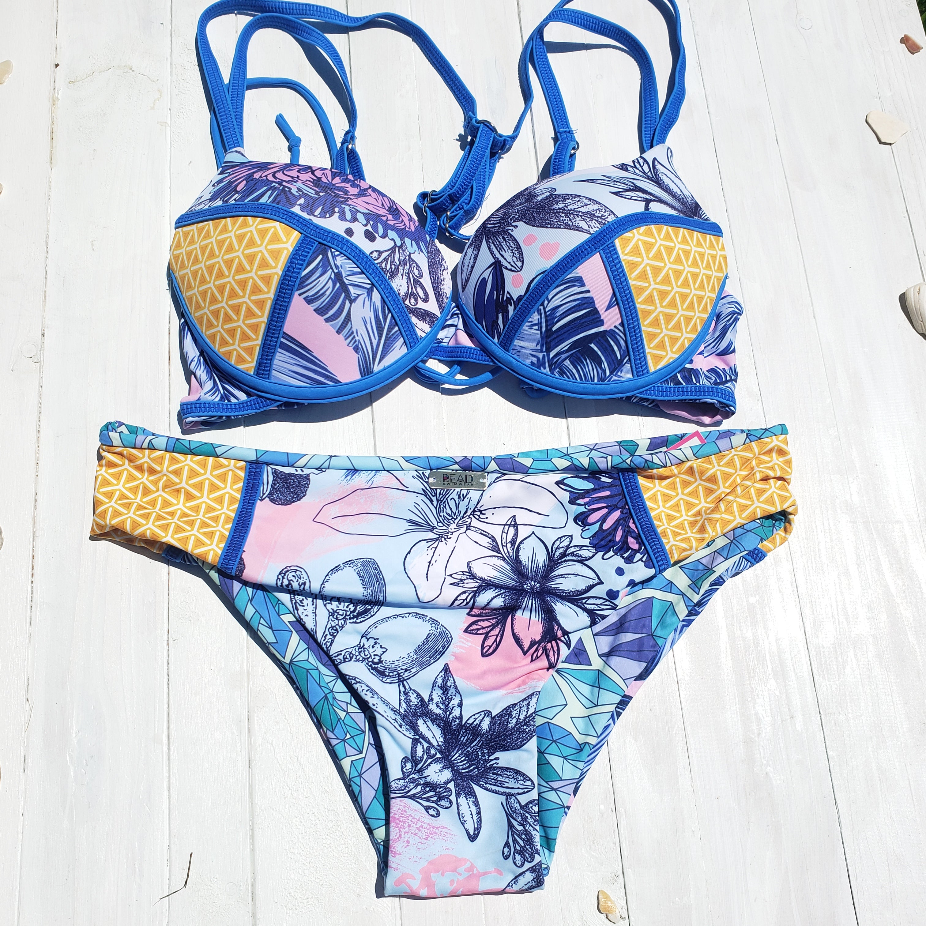 Triangle Underwear: | Bra Top & Reversible Panties Set