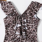 One Piece Swimwear | Body Swimsuit with Deep V and Low Cutter Ruffle2