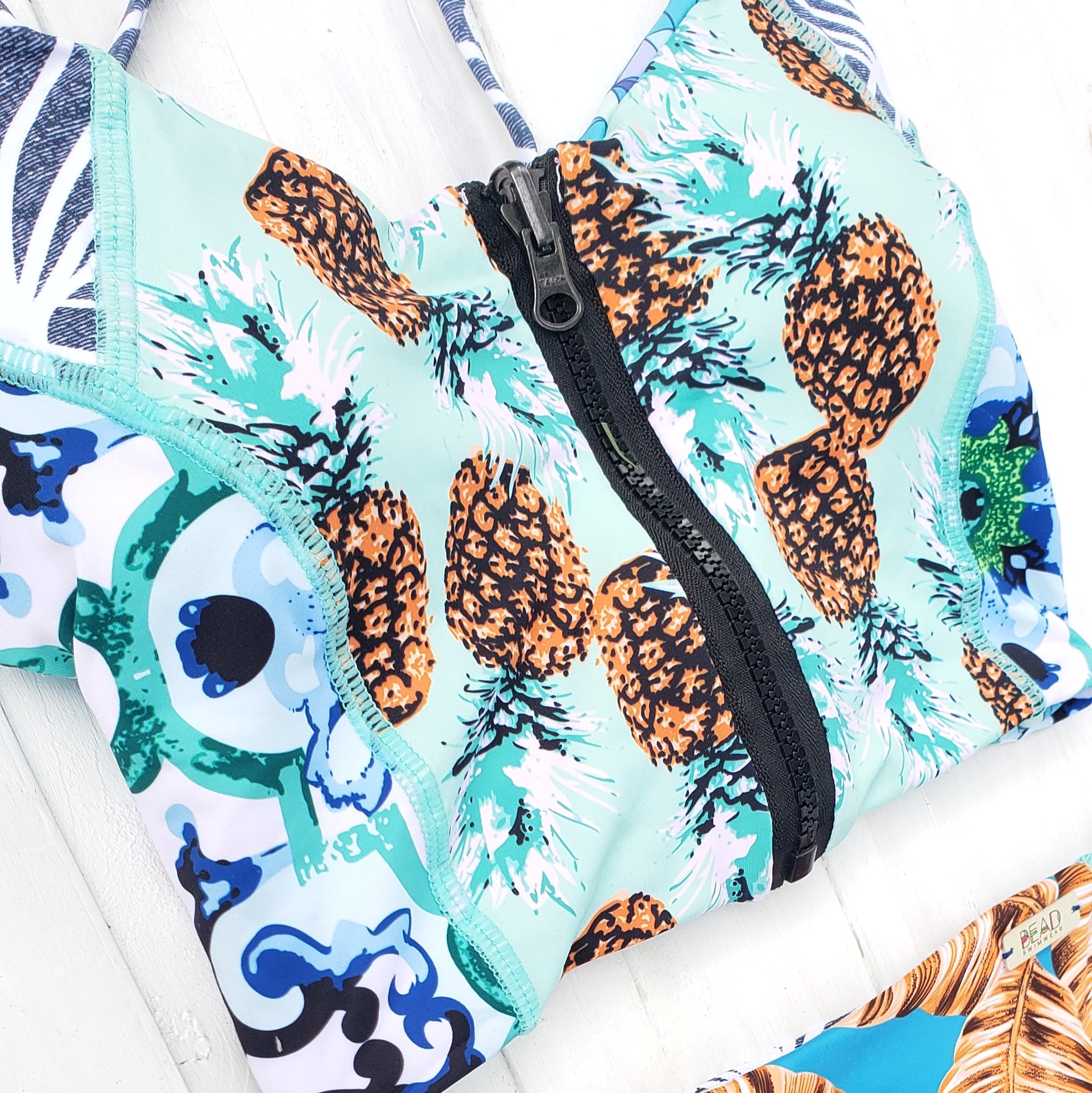 Sport Swimsuit | Printed Low Waist Bikini & Crop Top Set2