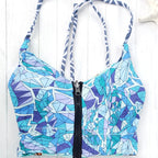 Sport Swimsuit | Printed Low Waist Bikini & Crop Top Set3