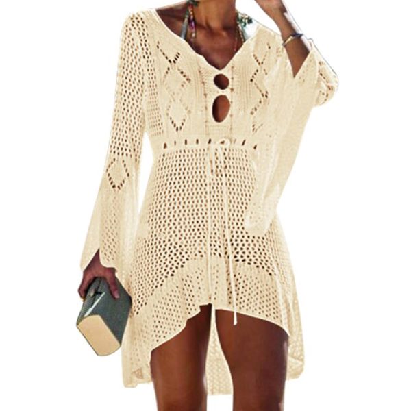 Beach Cover Up Crochet Knitted5