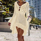 Beach Cover Up Crochet Knitted6