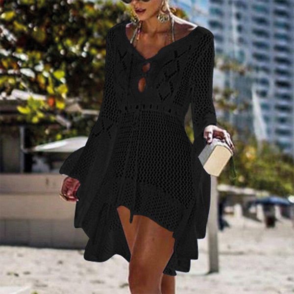 Beach Cover Up Crochet Knitted4